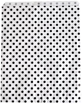 zakje stip zw 500x 26x33cm