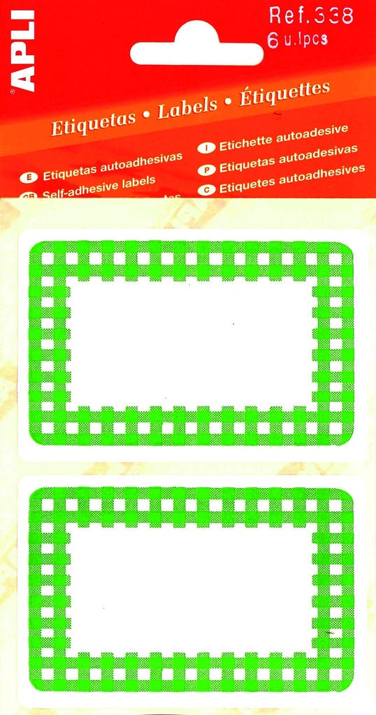 BLISTER ETIKETTEN CONFITURE (GROEN)