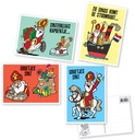 postkaart sint glanzend