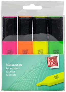 soho markeerstift neon 4x