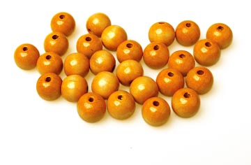 houten parels 18mm zak 100x