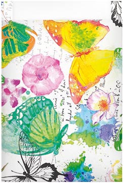 zakje 25x34cm 100x vlinders