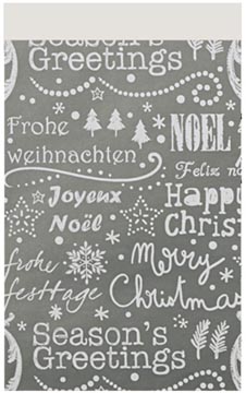 zakje 12x19cm 200x kerst tekst