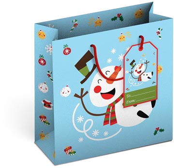 geschenkzak happy snowman s