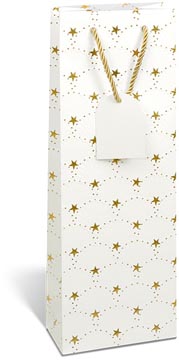 geschenkzak golden winter fles