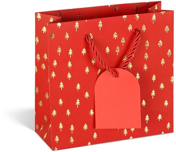 geschenkzak red gold xmas s