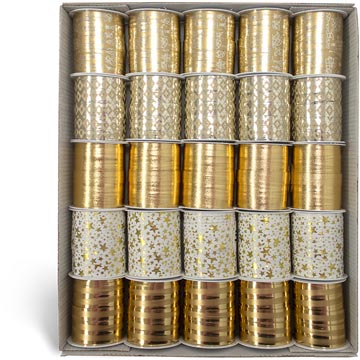inpaklint 10mmx10m gold winter