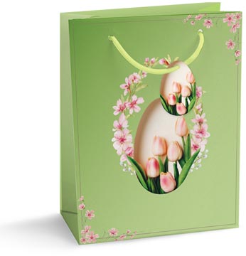geschenkzak paasei m groen
