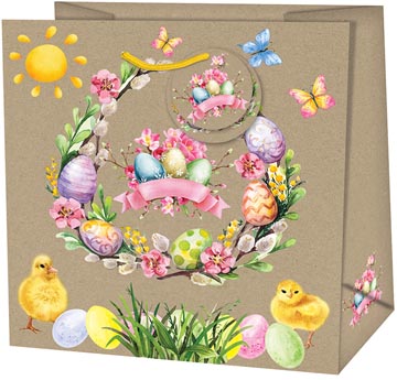 geschenkzak easter chick eco l