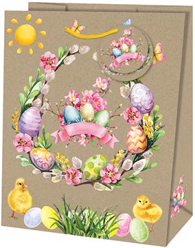 geschenkzak easter chick eco s