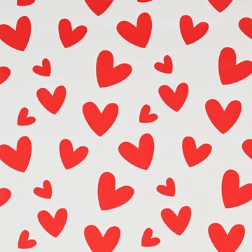 inpak 150mx50cm hart rood