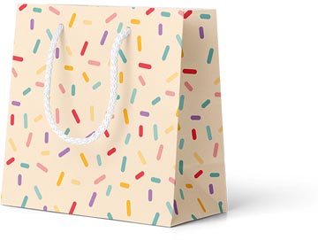 geschenkzak confetti perzik s