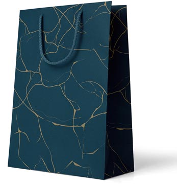 geschenkzak lux d blauw l
