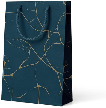 geschenkzak lux d blauw m
