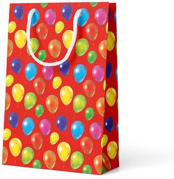 geschenkzak ballon rood m