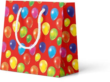 geschenkzak ballon rood s