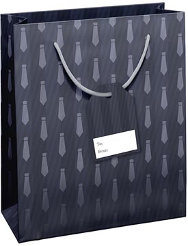 geschenkzak stropdas zw m