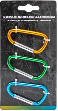 karabijnhaak alu 3 stuks