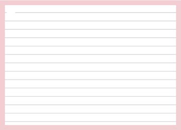 pastel flashcard a6 l 50x rose