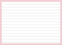 pastel flashcard a6 l 50x rose