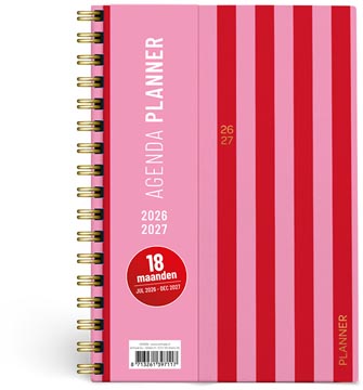 pink planner 26-27 roze