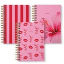 pink notitieboek a6 spiraal l