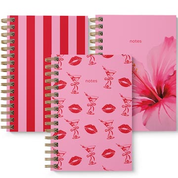pink notitieboek a5 spiraal l