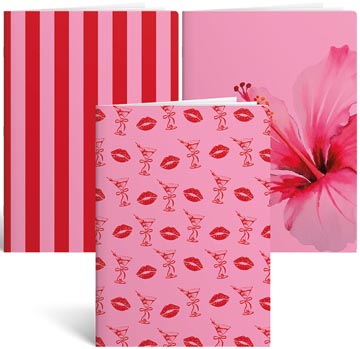 pink schrift a5 gelijnd 3x