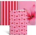 pink schrift a5 gelijnd 3x