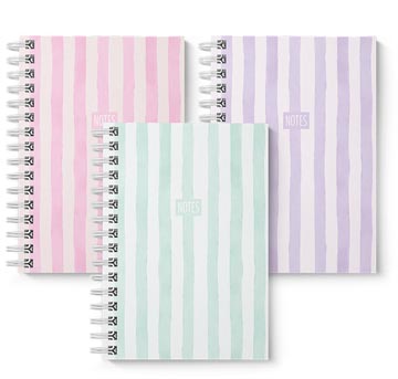 stripes notitieboek a6 spiraal