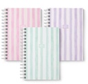 stripes notitieboek a6 spiraal
