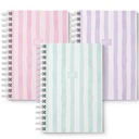 stripes notitieboek a5 spiraal