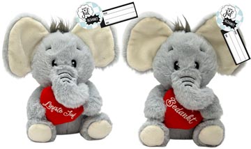 olifant 18cm juf-bedankt grijs