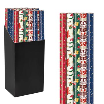 geschenkpap 70cmx2m kerst mix