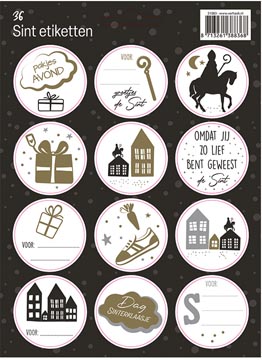 etiket sinterklaas a5 36x