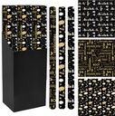 geschenkpap 70cmx2m sint zw-gd