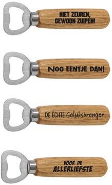 bieropener met tekst