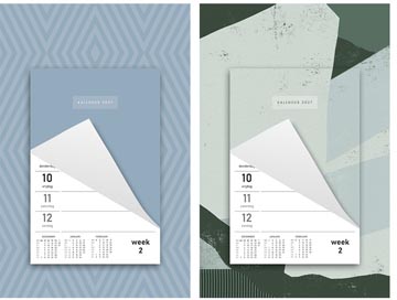 weekkalender 2027 modern