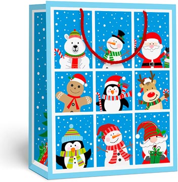 geschenkzak kerstfiguren l