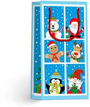 geschenkzak kerstfiguren s