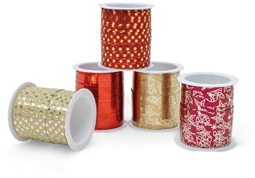 inpaklint 5mmx10m red x-mas