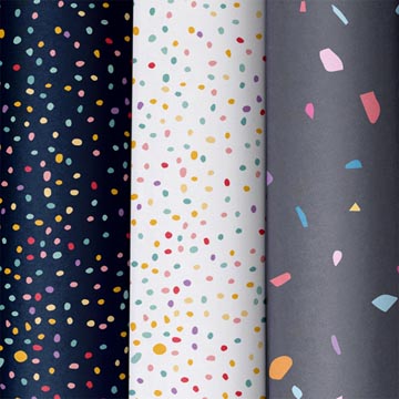 geschenkpap 70cmx2m confetti
