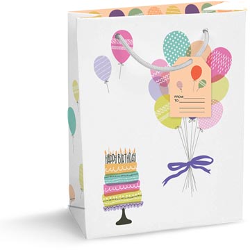 geschenkzak taart ballon m
