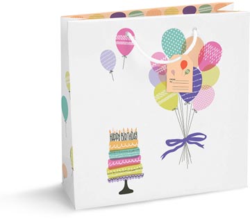 geschenkzak taart ballon s