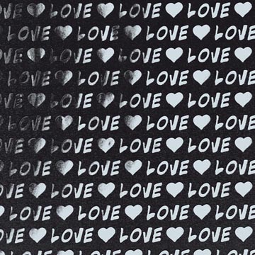 inpak 200mx50cm love zwart