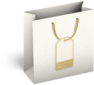 geschenkzak ster wit s