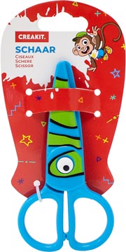 creakit kids schaar 13cm blauw