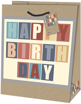 geschenkzak happy bday m