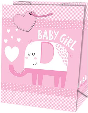 geschenkzak baby girl l