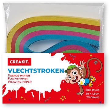 vlechtstrook 38x1,5cm ass 200x